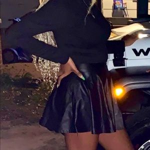 Pleather skirt